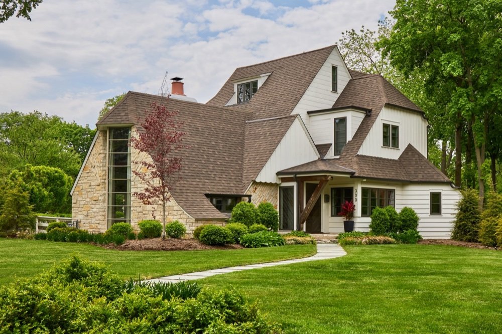 Exterior elevation, luxury renovation and interior design by Martire Custom Homes