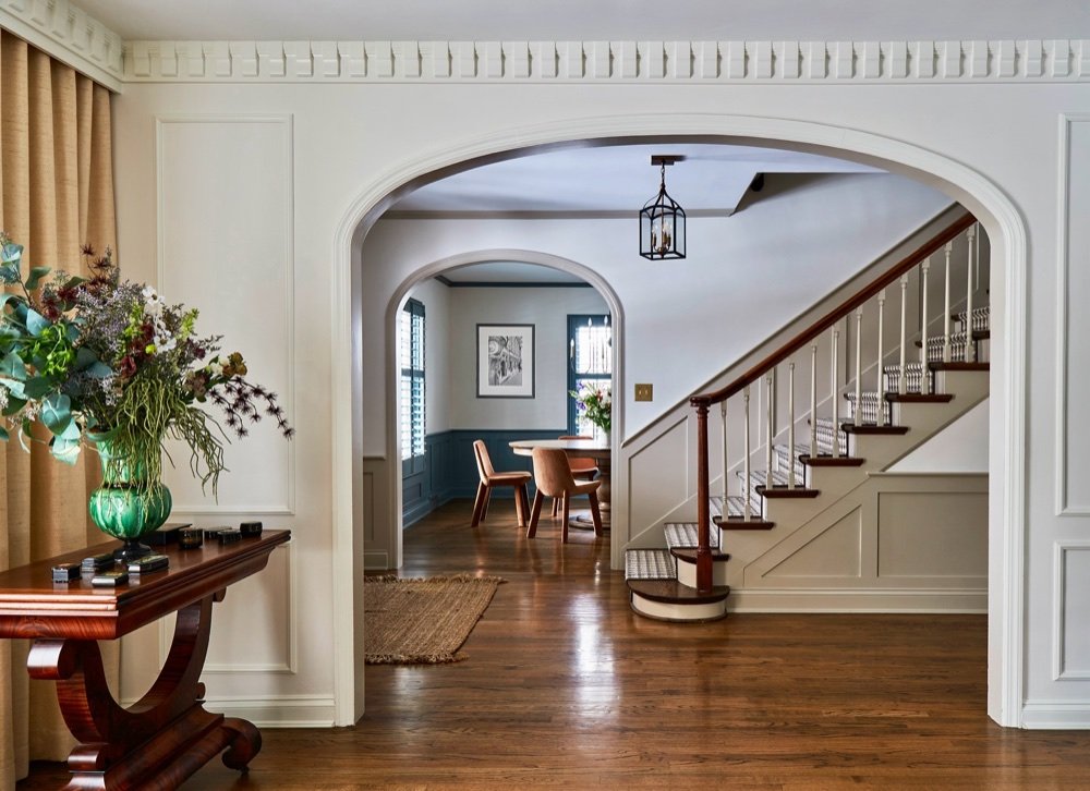 Foyer, luxury renovation and interior design by Martire Custom Homes