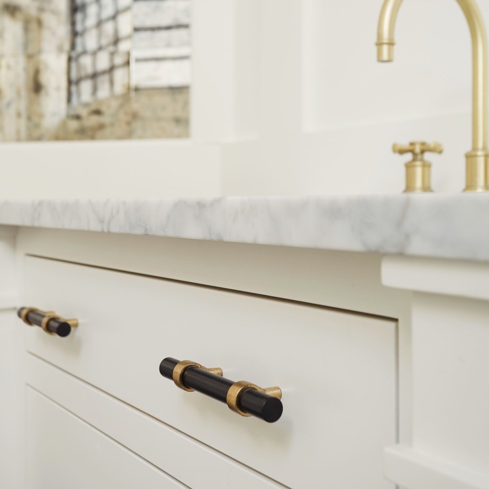 Hardware/materials detail, luxury renovation and interior design by Martire Custom Homes
