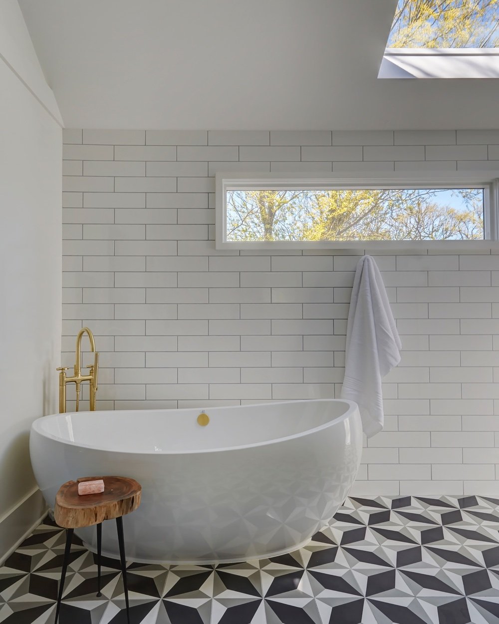 Primary bath, luxury renovation and interior design by Martire Custom Homes